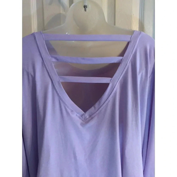 Maurice Top Lavender Open Back Sz 2X Bust 56 Length 30 - Picture 5 of 8